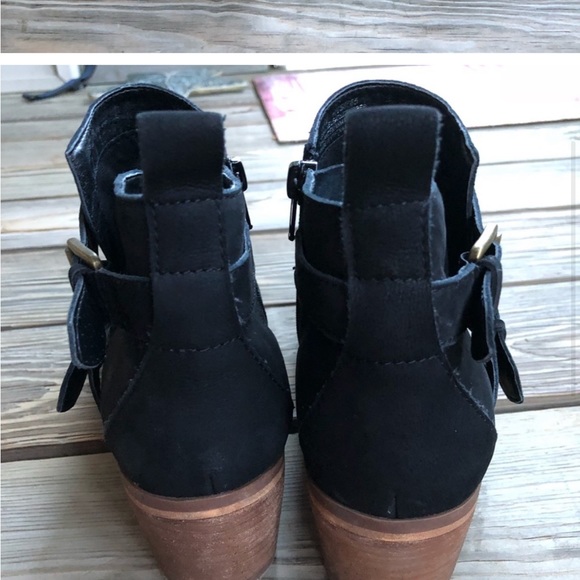 Susina Veronika Buckle Booties Black Suede - Picture 6 of 6